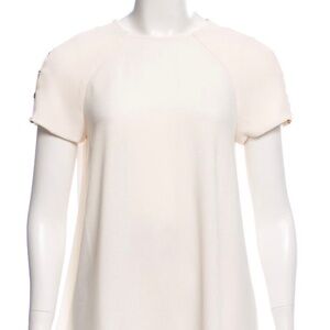 Crepe short sleeve top